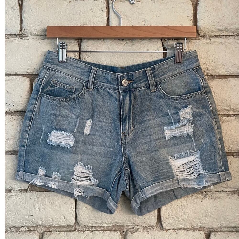 100% Cotton Denim Shorts‎ Cutoff Jean Shorts Size Small
